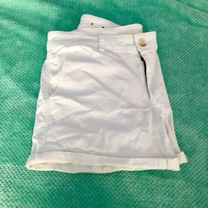 AE White Midi Shorts